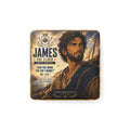 Porcelain Square Magnet — "James the Elder" Biblical Art Magnet (Matthew 20:22)