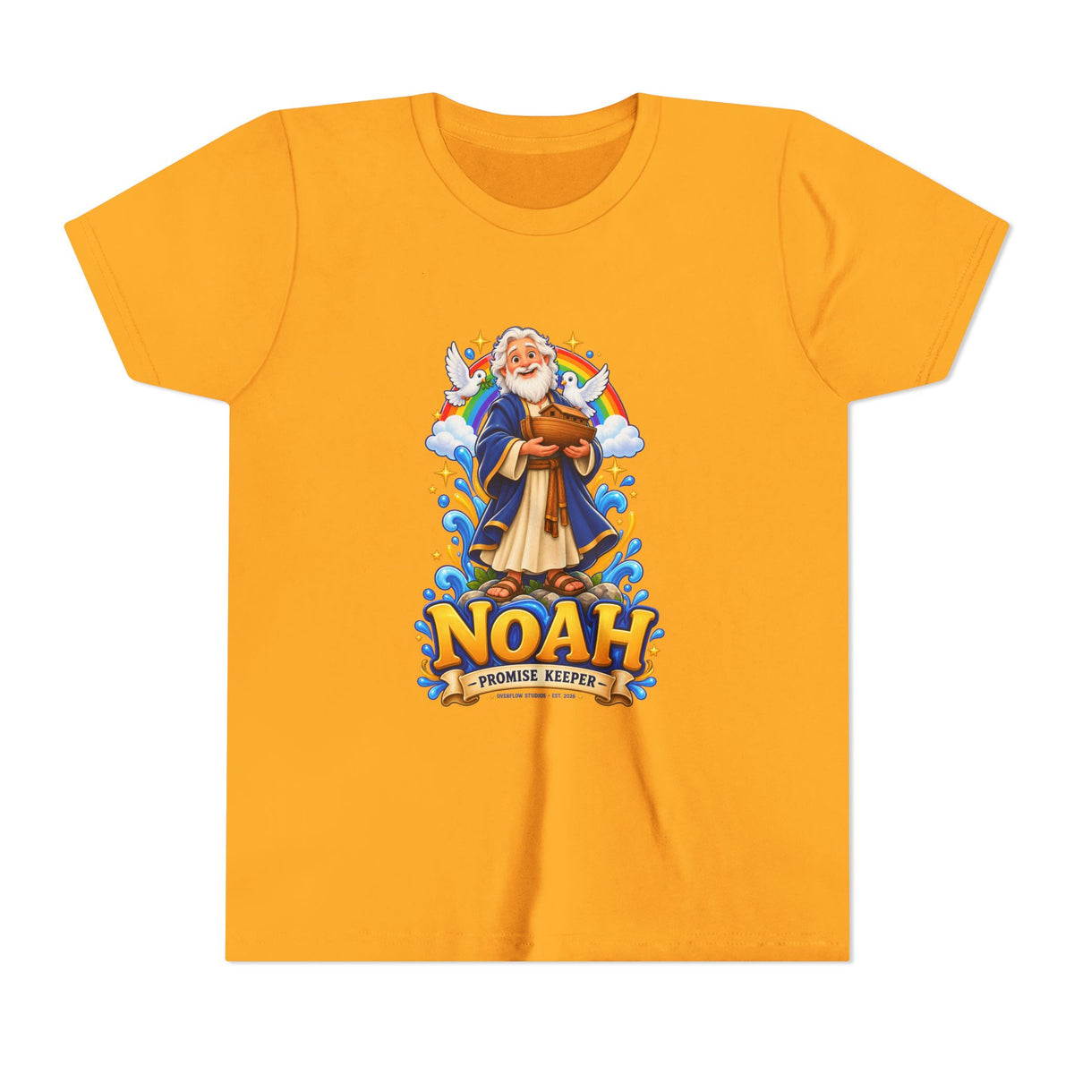 Noah Promise Keeper Youth T‑Shirt – Cute Biblical Kids Tee with Ark Design