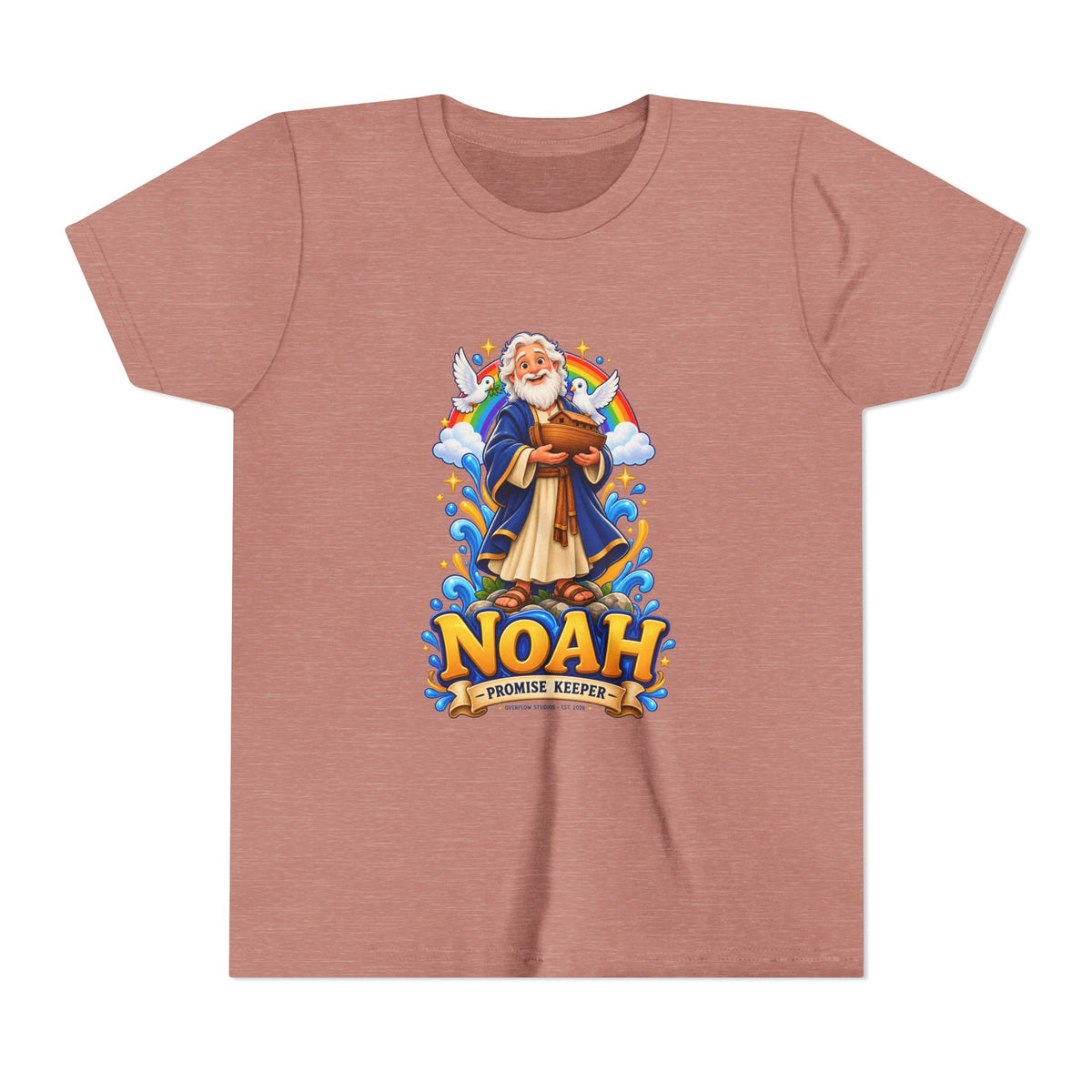 Noah Promise Keeper Youth T‑Shirt – Cute Biblical Kids Tee with Ark Design