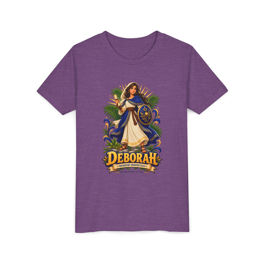 Deborah Biblical Heroine Youth Tee — "Deborah" Illustrated Name Shirt