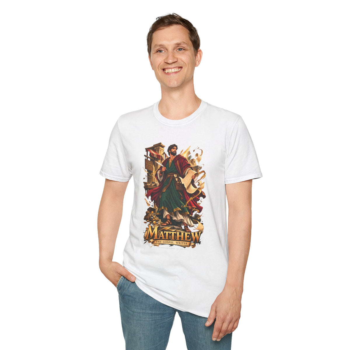 Matthew Apostle T-Shirt — Christian Saint Illustration Tee