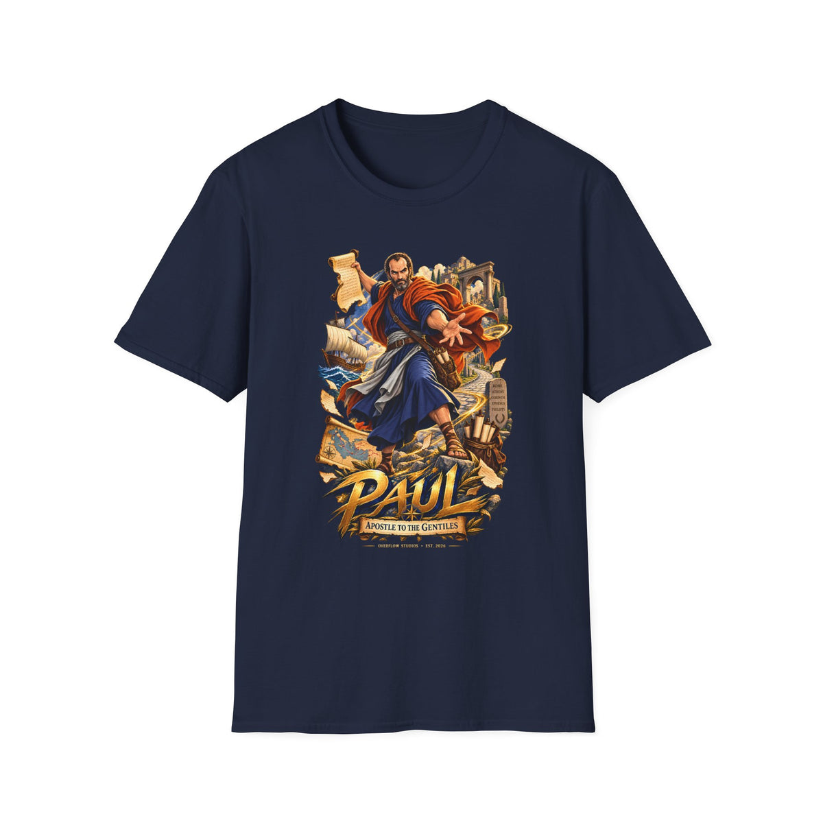 Paul Apostle Graphic T-Shirt — Vintage Biblical Illustration Tee