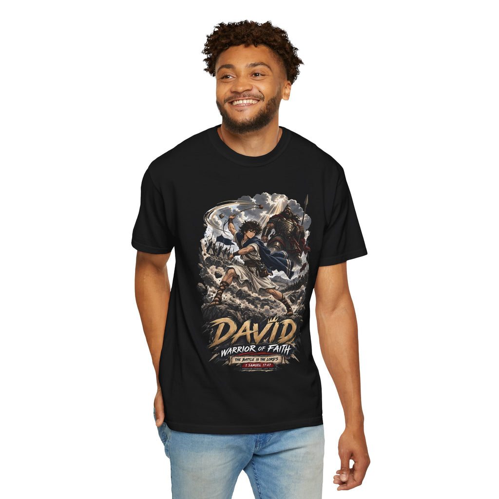 DAVID: WARRIOR OF FAITH // PREMIUM HEAVYWEIGHT GRAPHIC TEE