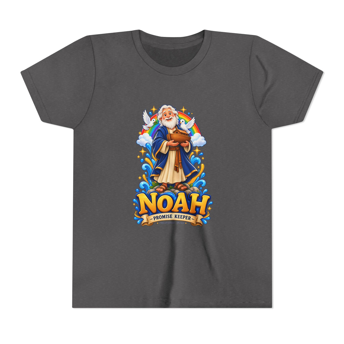 Noah Promise Keeper Youth T‑Shirt – Cute Biblical Kids Tee with Ark Design