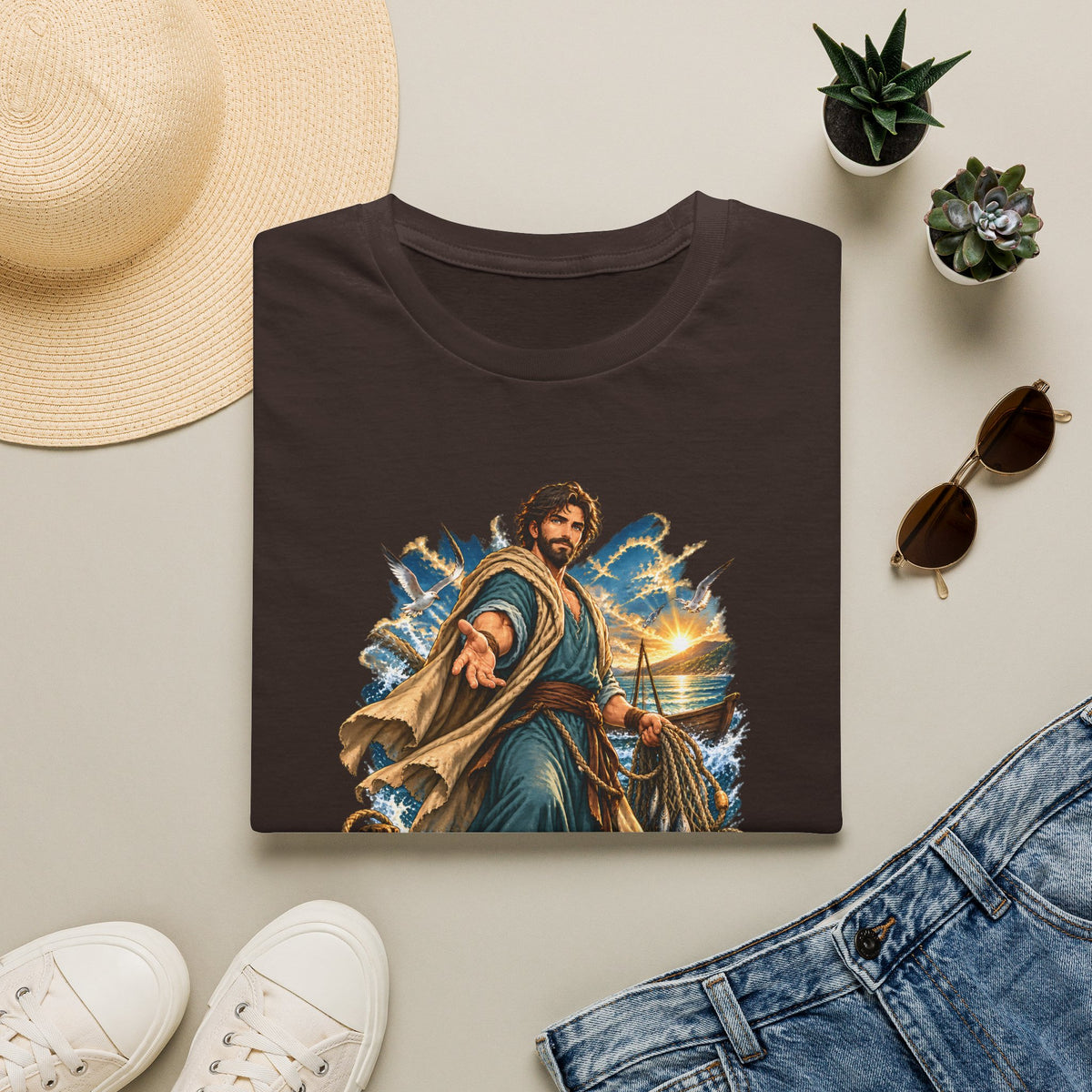 Andrew Fisher of Men T-Shirt — Religious Saint Graphic Tee