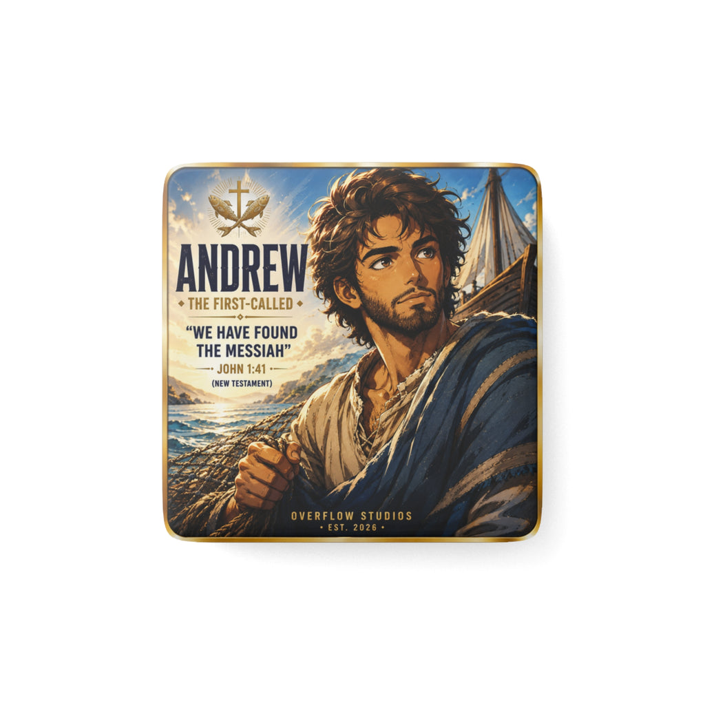 Andrew Disciple Porcelain Magnet — "We Have Found the Messiah" John 1:41 Religious Home Decor