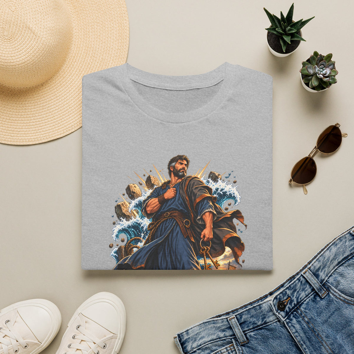 Peter The Rock Graphic T-Shirt — Inspirational Biblical Faith Tee