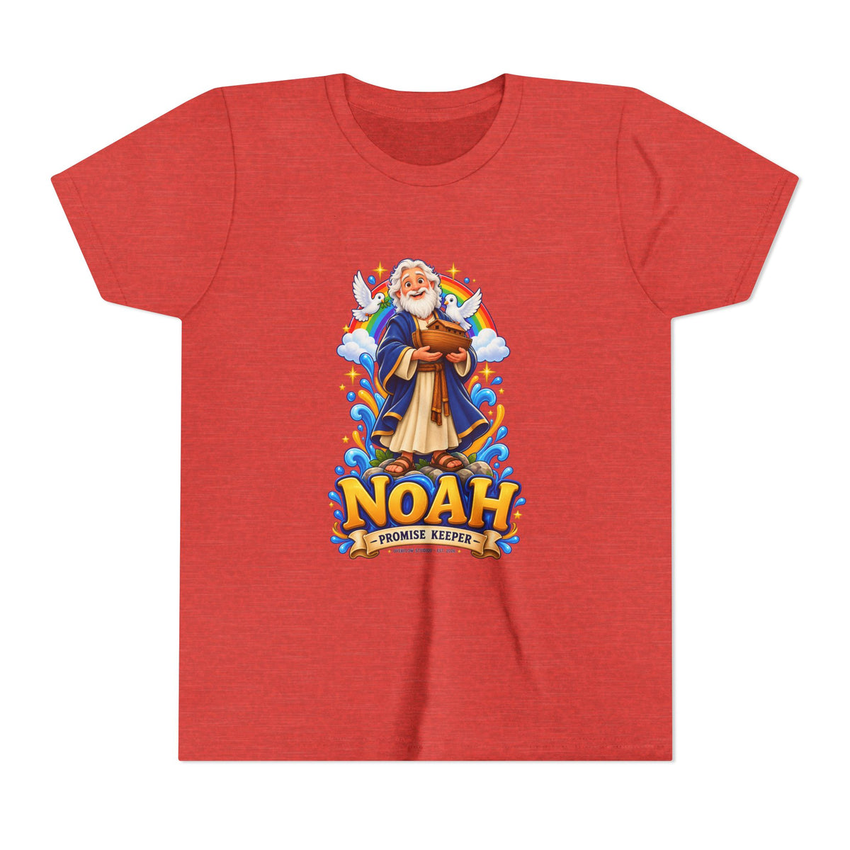 Noah Promise Keeper Youth T‑Shirt – Cute Biblical Kids Tee with Ark Design