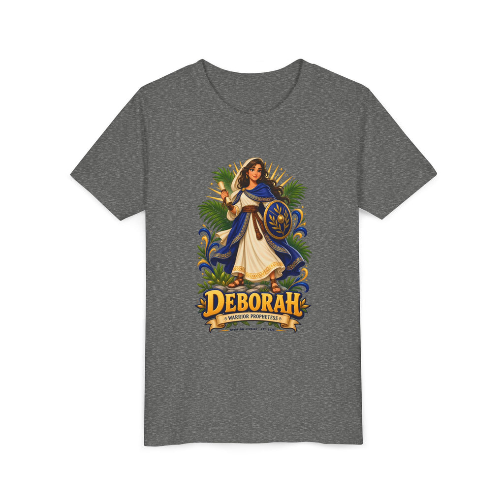 Deborah Biblical Heroine Youth Tee — "Deborah" Illustrated Name Shirt