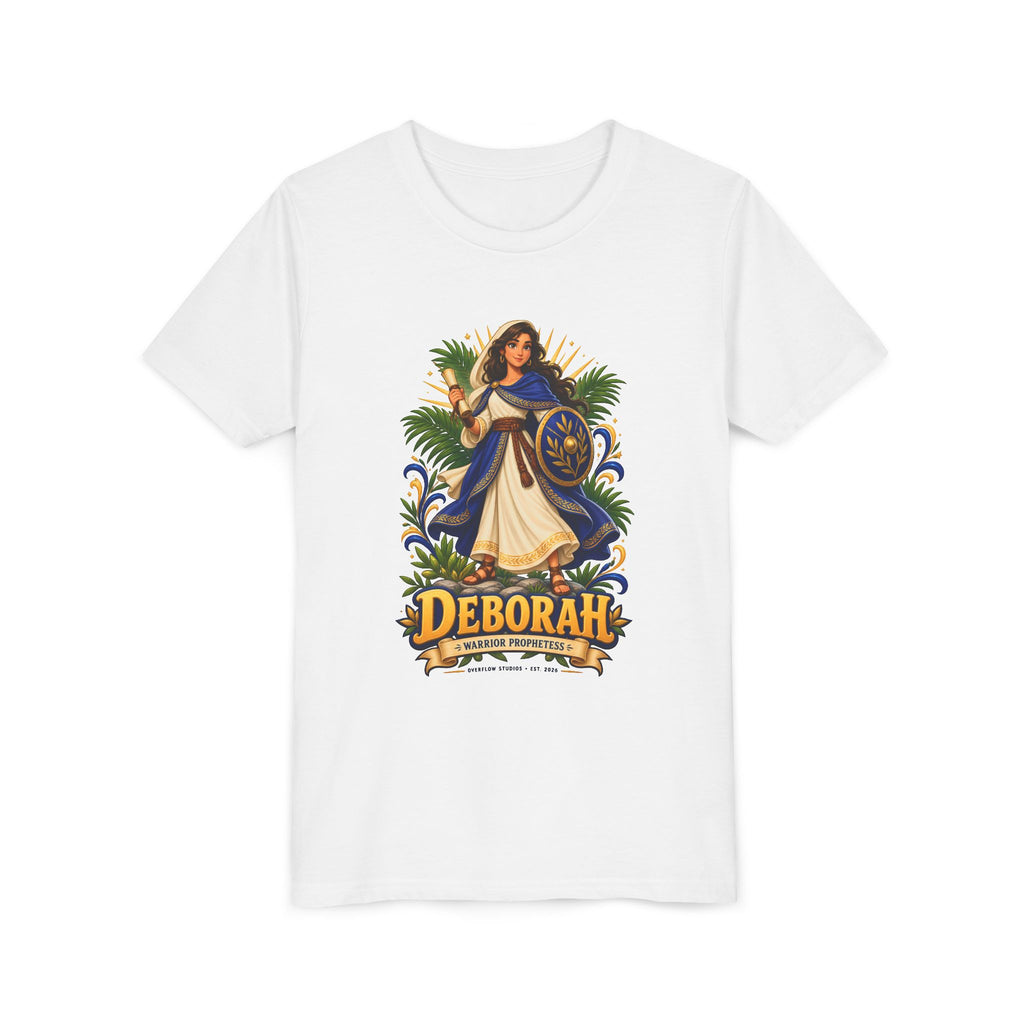 Deborah Biblical Heroine Youth Tee — "Deborah" Illustrated Name Shirt