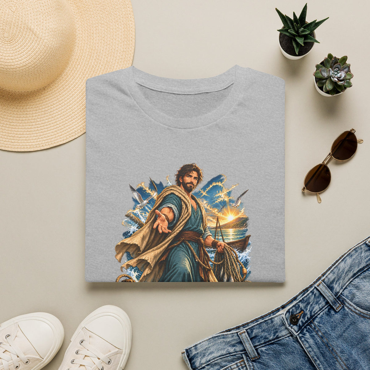 Andrew Fisher of Men T-Shirt — Religious Saint Graphic Tee