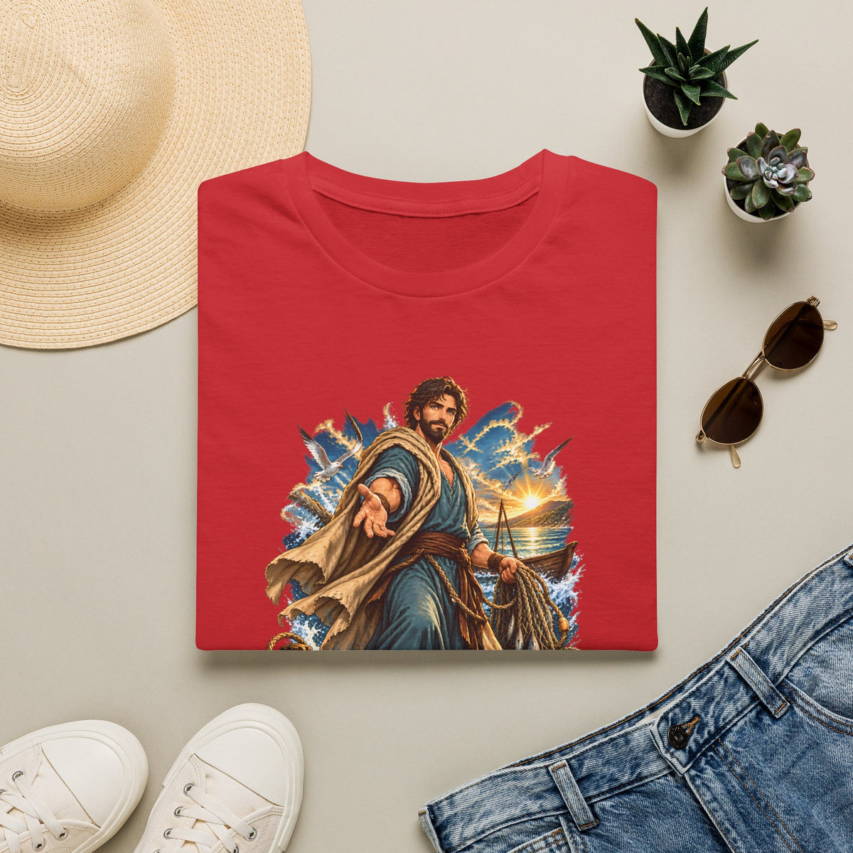 Andrew Fisher of Men T-Shirt — Religious Saint Graphic Tee