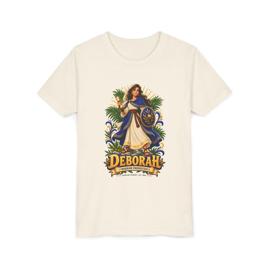 Deborah Biblical Heroine Youth Tee — "Deborah" Illustrated Name Shirt