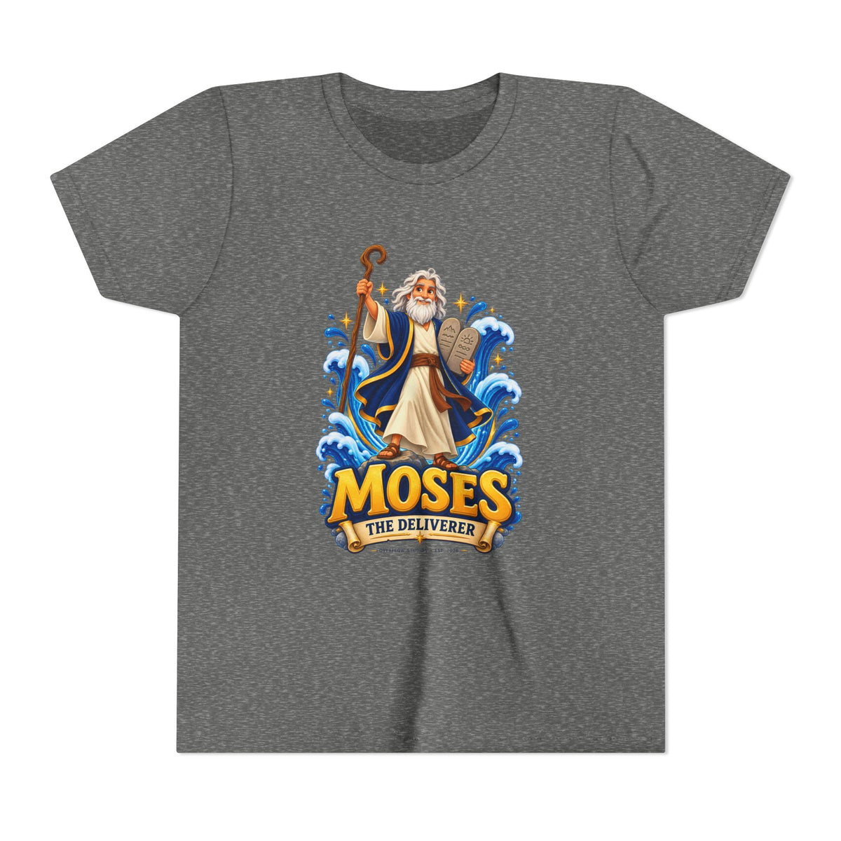 Youth Tee — "Moses The Deliverer" Kids Christian T-Shirt