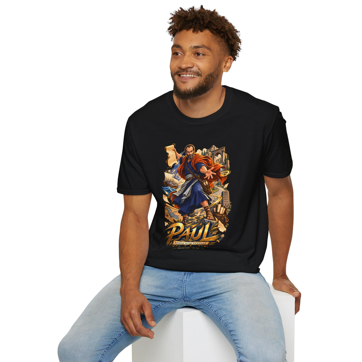 Paul Apostle Graphic T-Shirt — Vintage Biblical Illustration Tee