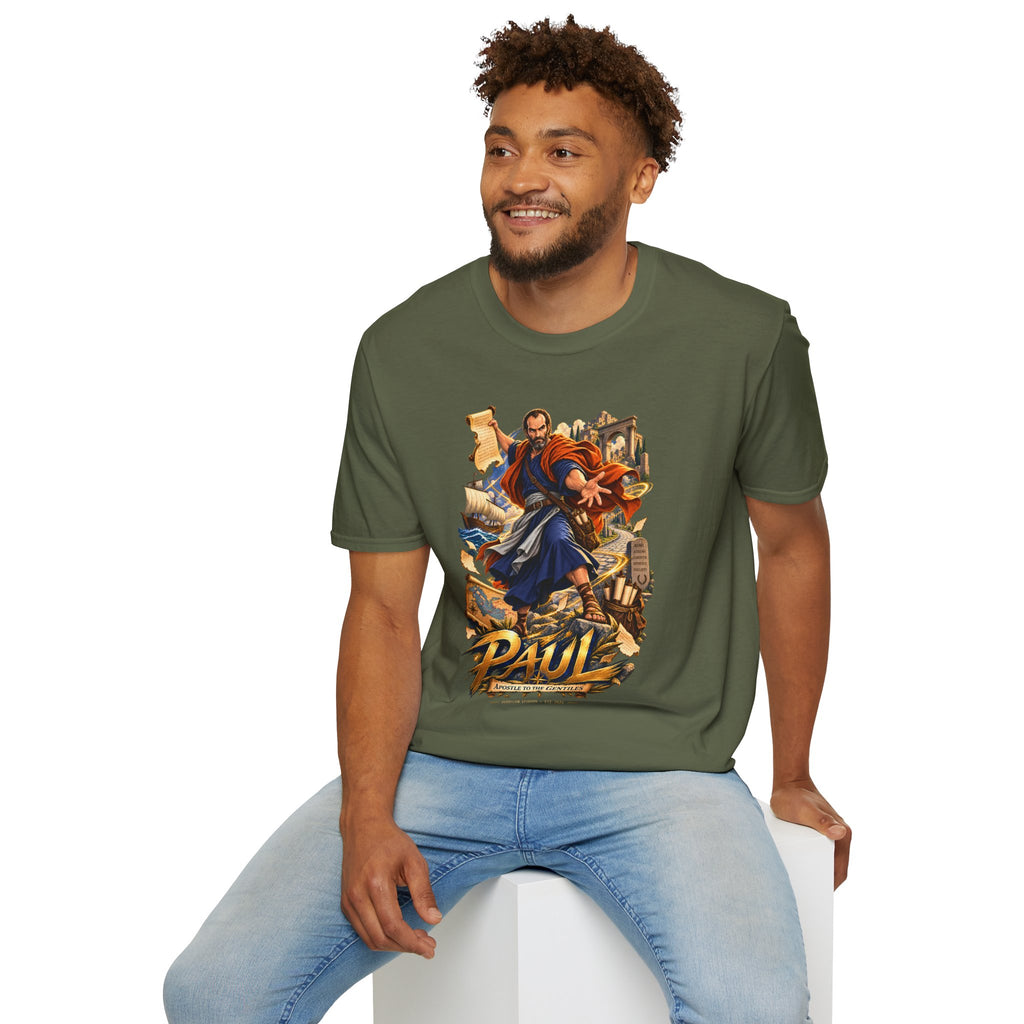 Paul Apostle Graphic T-Shirt — Vintage Biblical Illustration Tee