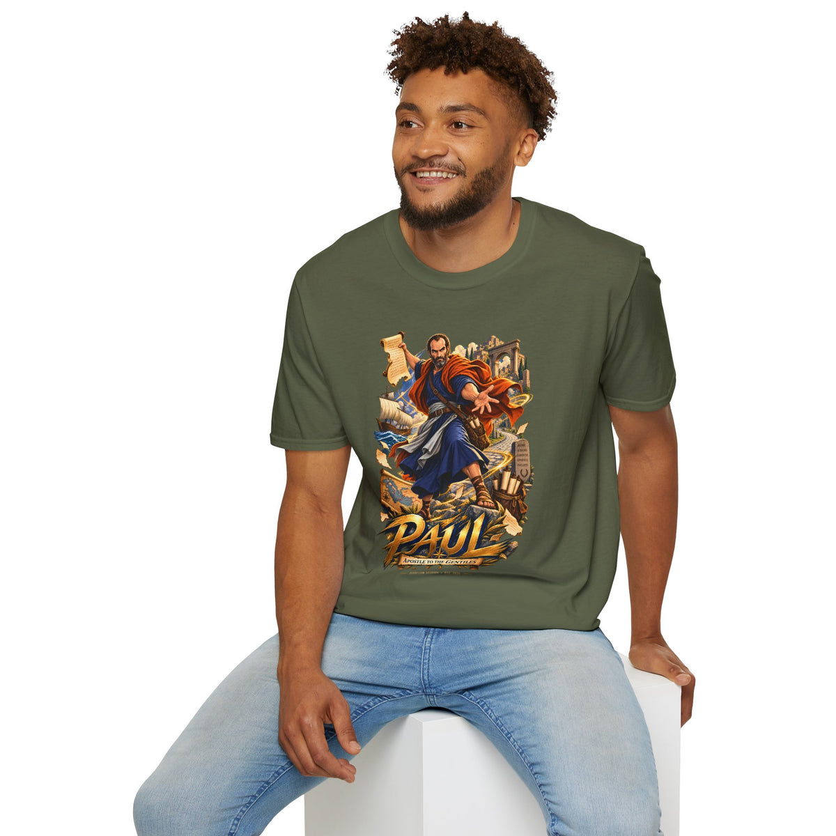 Paul Apostle Graphic T-Shirt — Vintage Biblical Illustration Tee