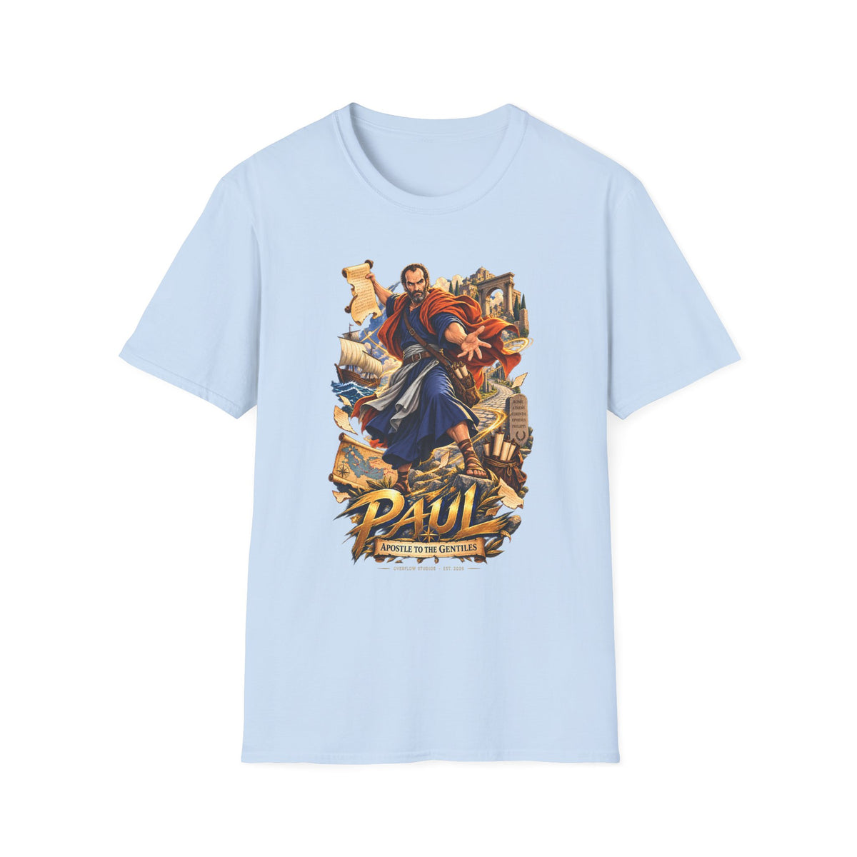 Paul Apostle Graphic T-Shirt — Vintage Biblical Illustration Tee