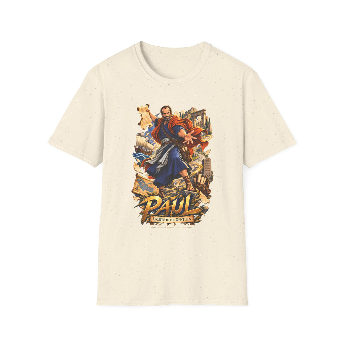 Paul Apostle Graphic T-Shirt — Vintage Biblical Illustration Tee