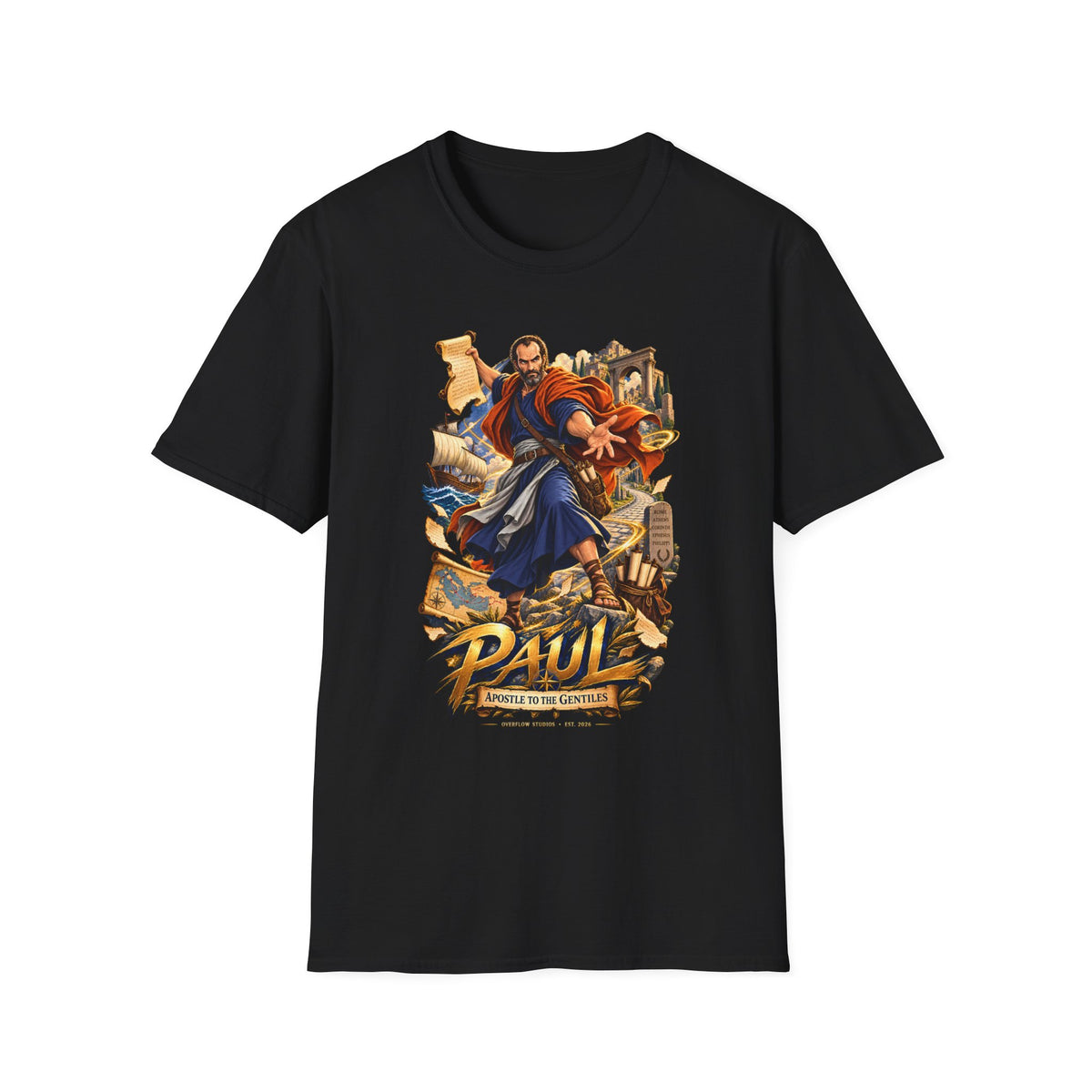 Paul Apostle Graphic T-Shirt — Vintage Biblical Illustration Tee