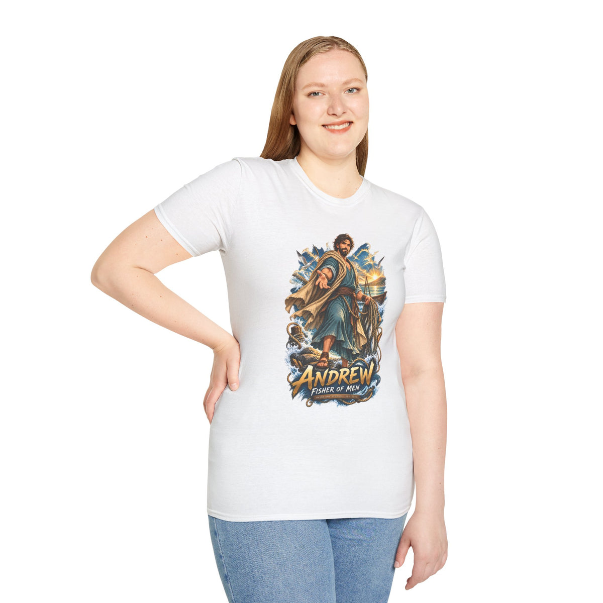 Andrew Fisher of Men T-Shirt — Religious Saint Graphic Tee