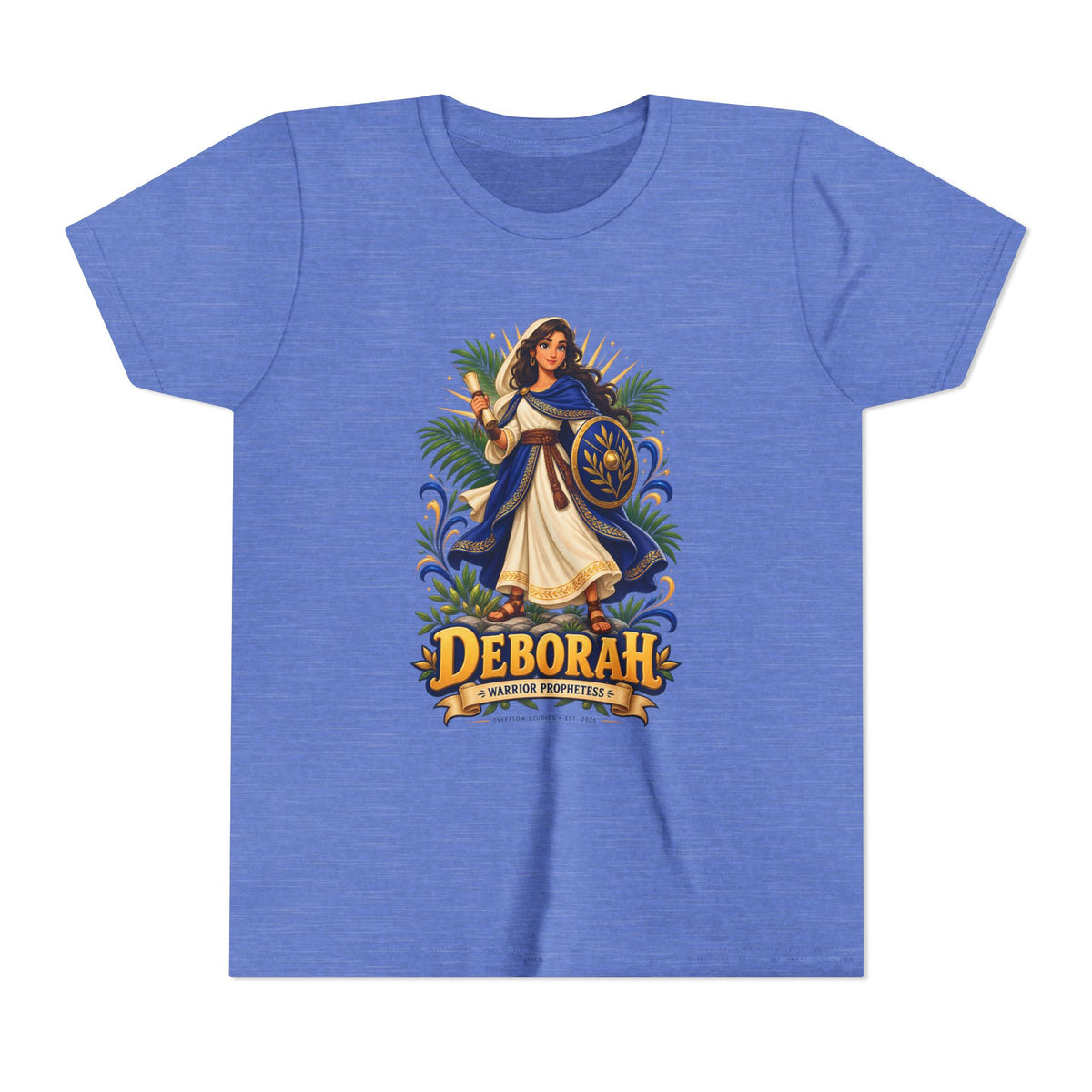 Deborah Biblical Heroine Youth Tee — "Deborah" Illustrated Name Shirt