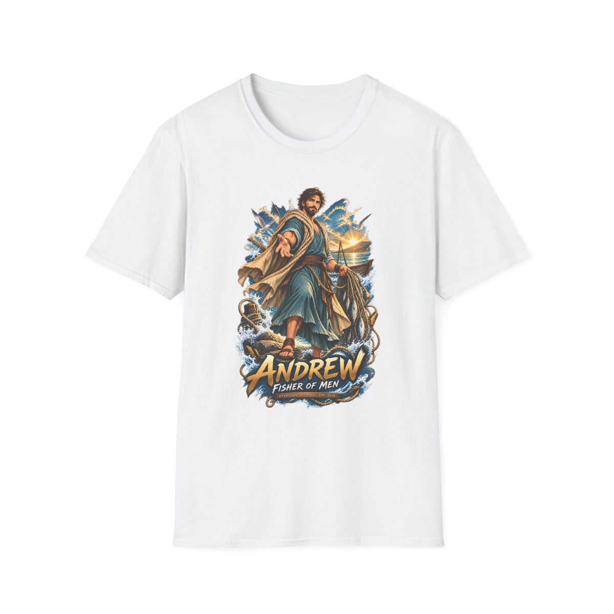Andrew Fisher of Men T-Shirt — Religious Saint Graphic Tee