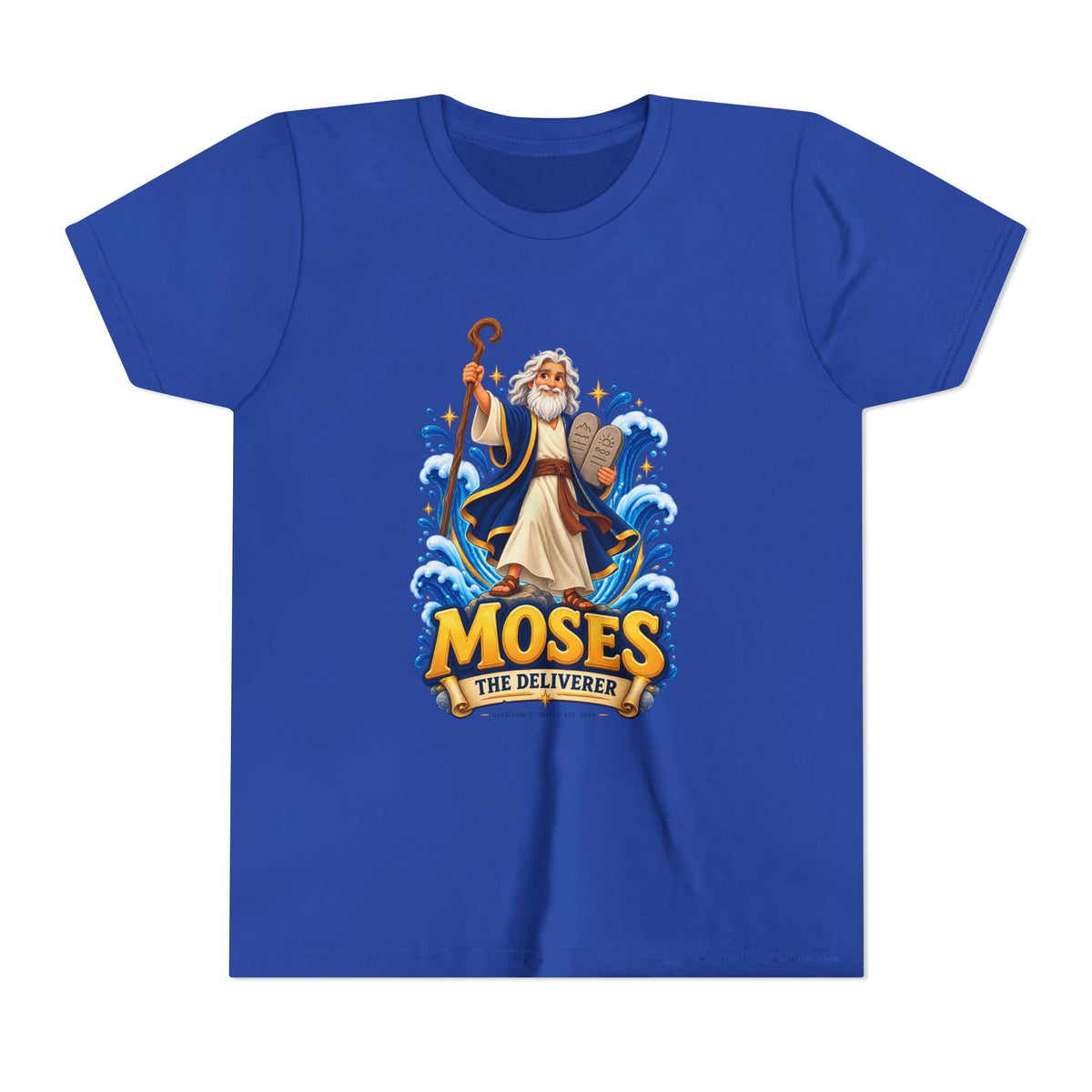 Youth Tee — "Moses The Deliverer" Kids Christian T-Shirt