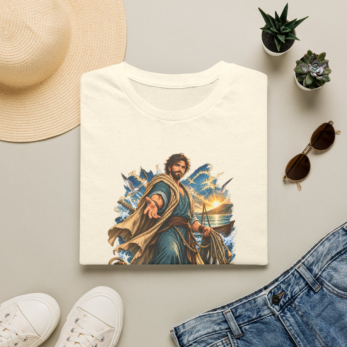 Andrew Fisher of Men T-Shirt — Religious Saint Graphic Tee