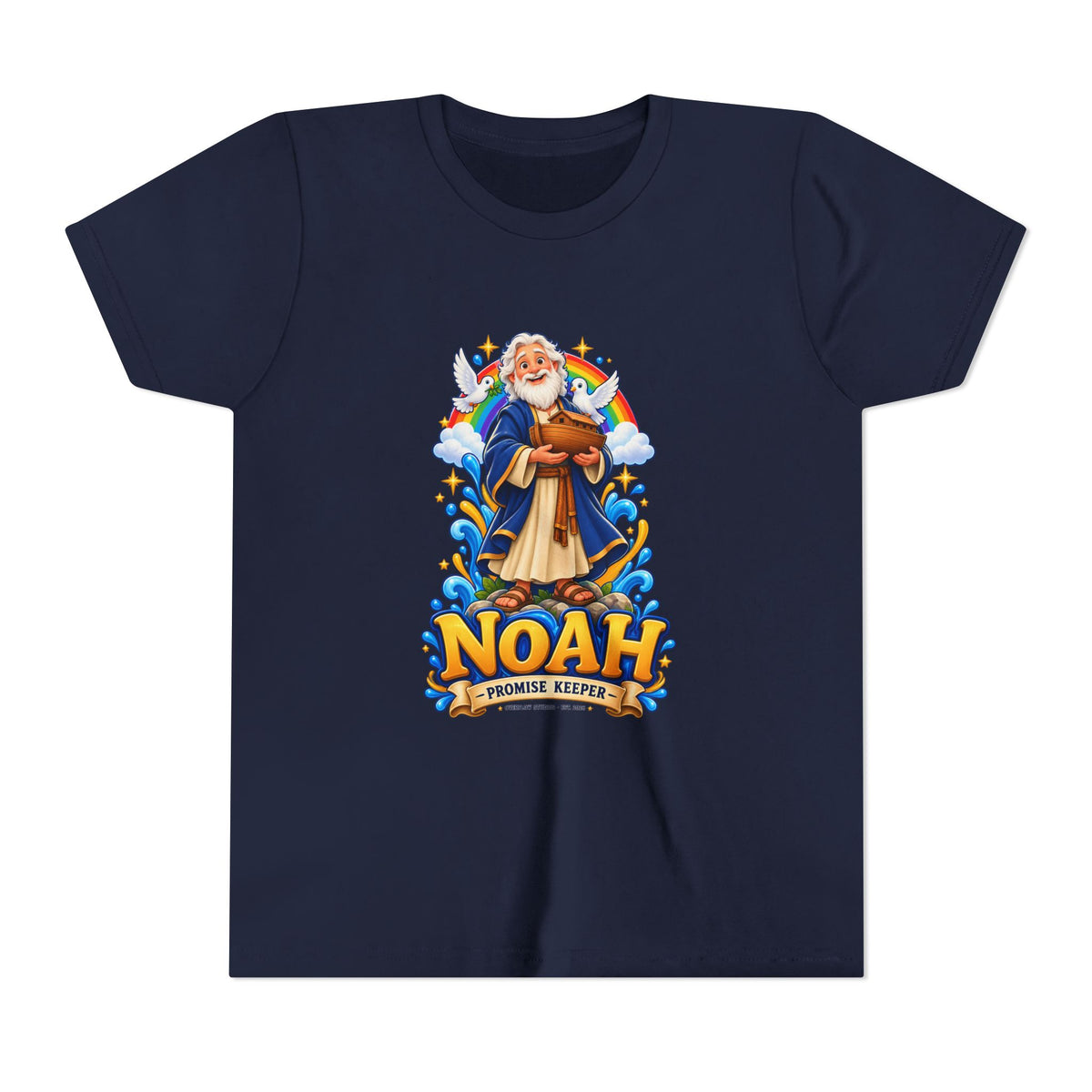 Noah Promise Keeper Youth T‑Shirt – Cute Biblical Kids Tee with Ark Design