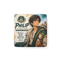 Philip Porcelain Square Magnet – 'The Friendly Witness' Biblical Verse Decorative Magnet