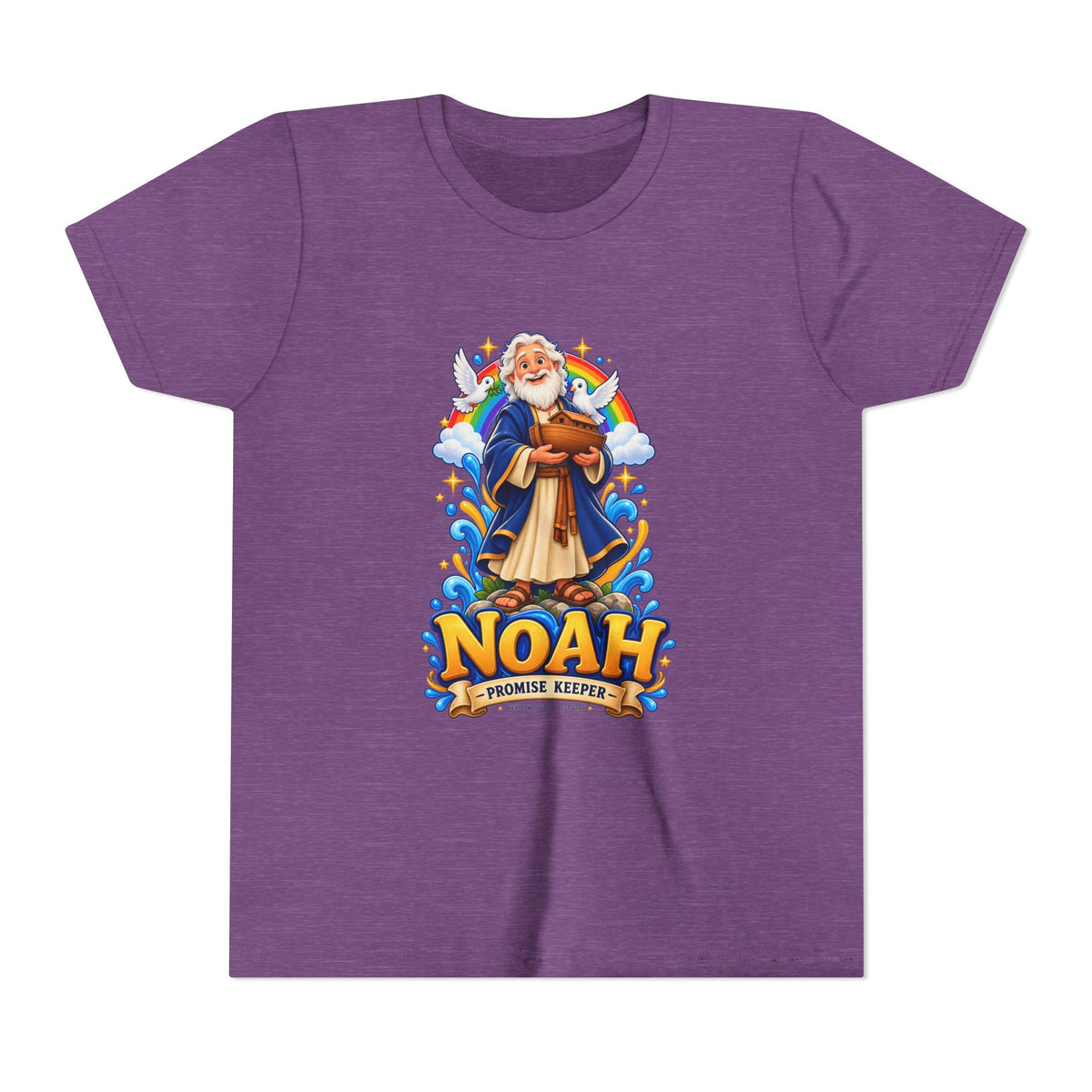 Noah Promise Keeper Youth T‑Shirt – Cute Biblical Kids Tee with Ark Design
