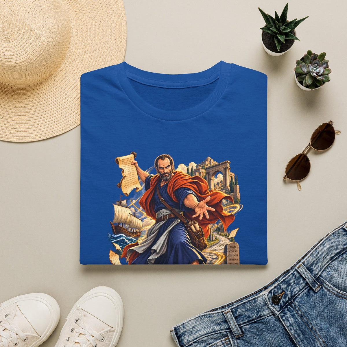 Paul Apostle Graphic T-Shirt — Vintage Biblical Illustration Tee