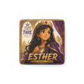 Esther Porcelain Square Magnet — "For Such a Time as This" (Esther 4:14)