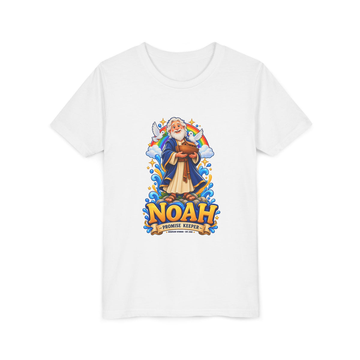 Noah Promise Keeper Youth T‑Shirt – Cute Biblical Kids Tee with Ark Design