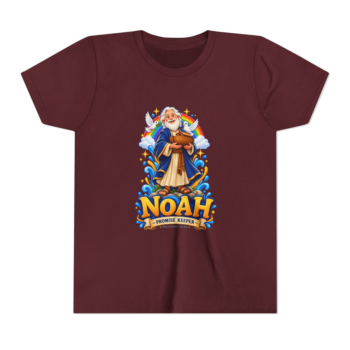 Noah Promise Keeper Youth T‑Shirt – Cute Biblical Kids Tee with Ark Design