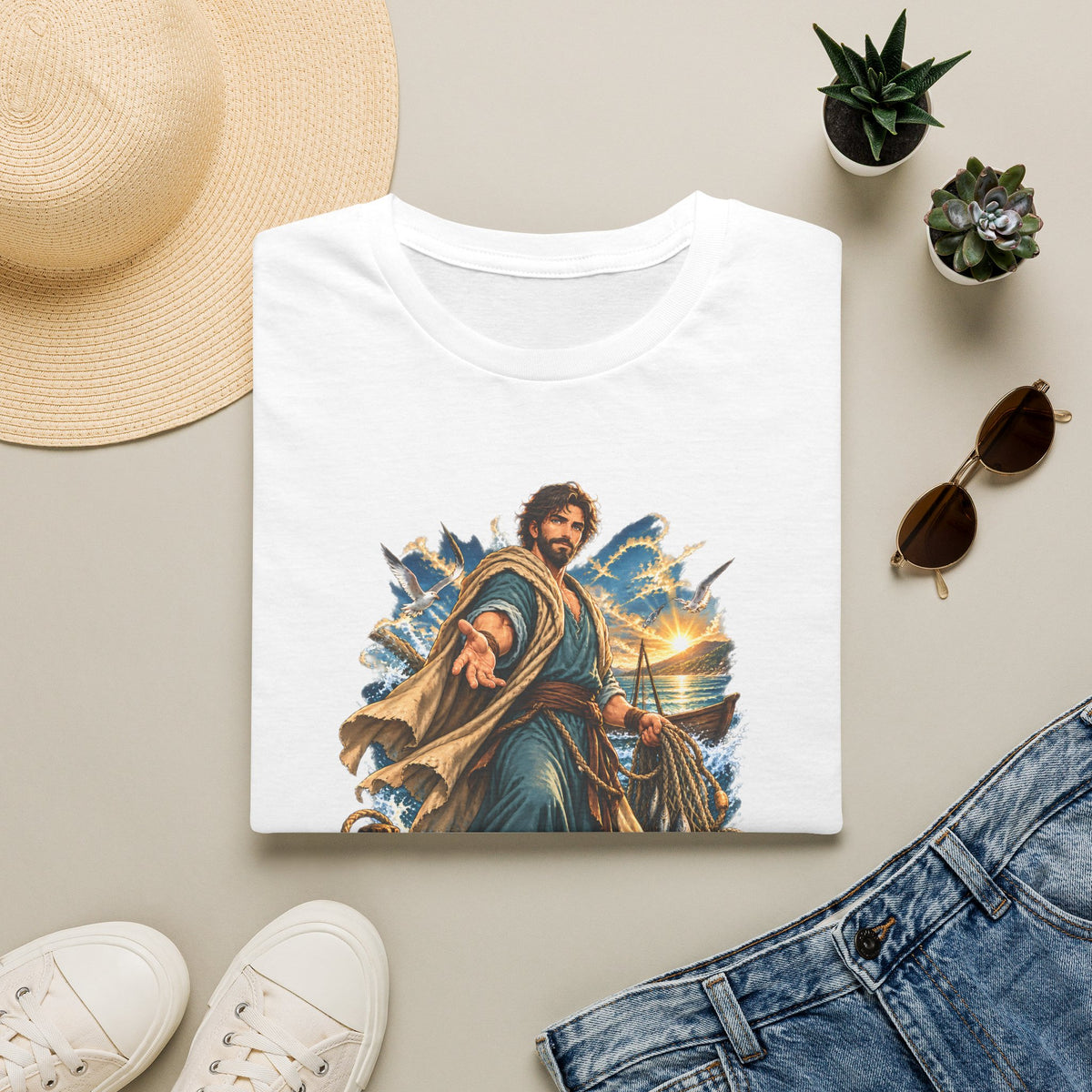 Andrew Fisher of Men T-Shirt — Religious Saint Graphic Tee