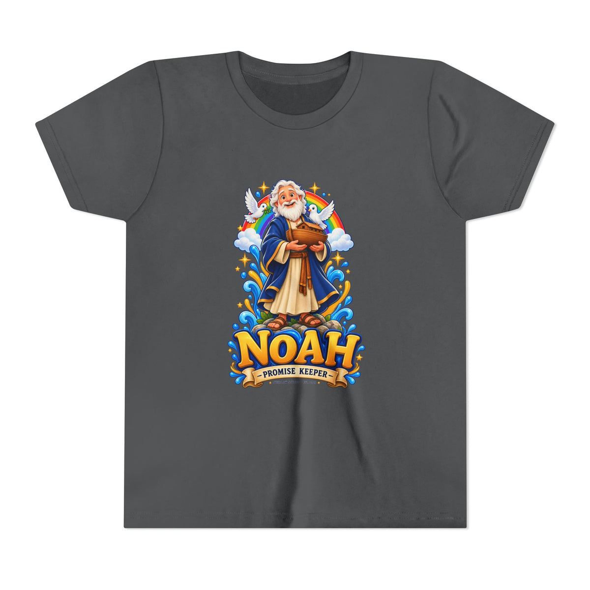 Noah Promise Keeper Youth T‑Shirt – Cute Biblical Kids Tee with Ark Design
