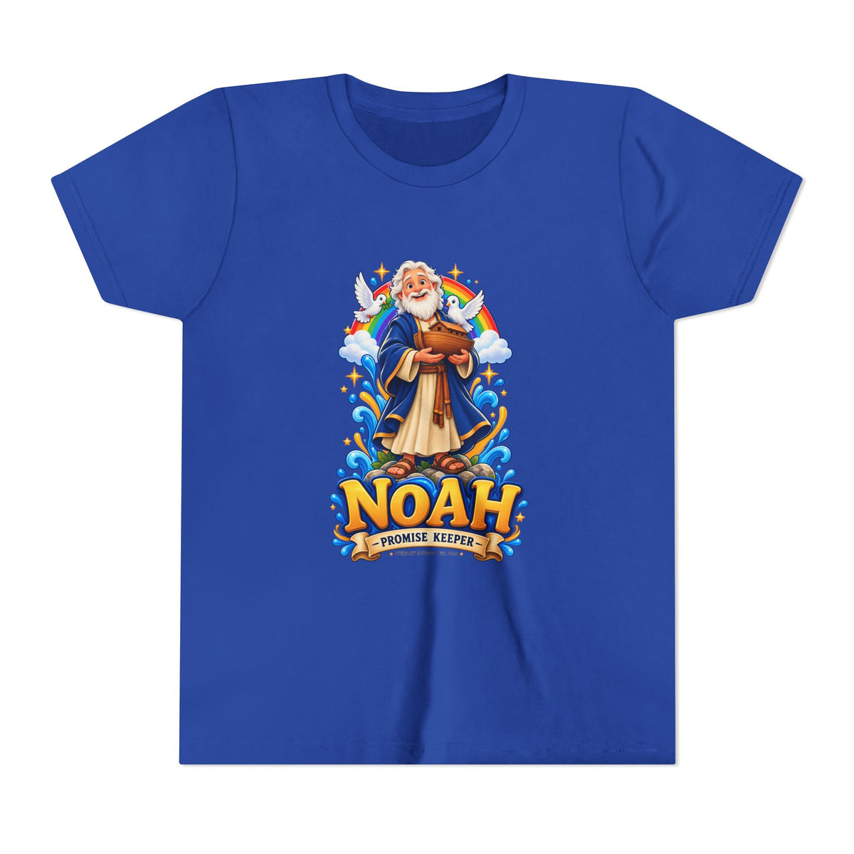 Noah Promise Keeper Youth T‑Shirt – Cute Biblical Kids Tee with Ark Design