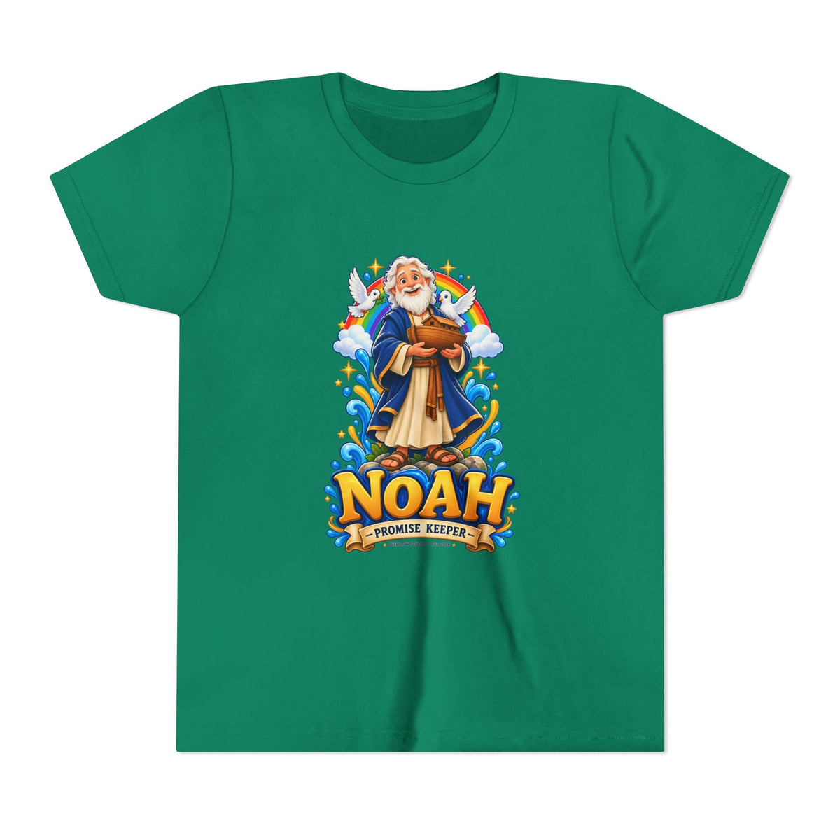 Noah Promise Keeper Youth T‑Shirt – Cute Biblical Kids Tee with Ark Design