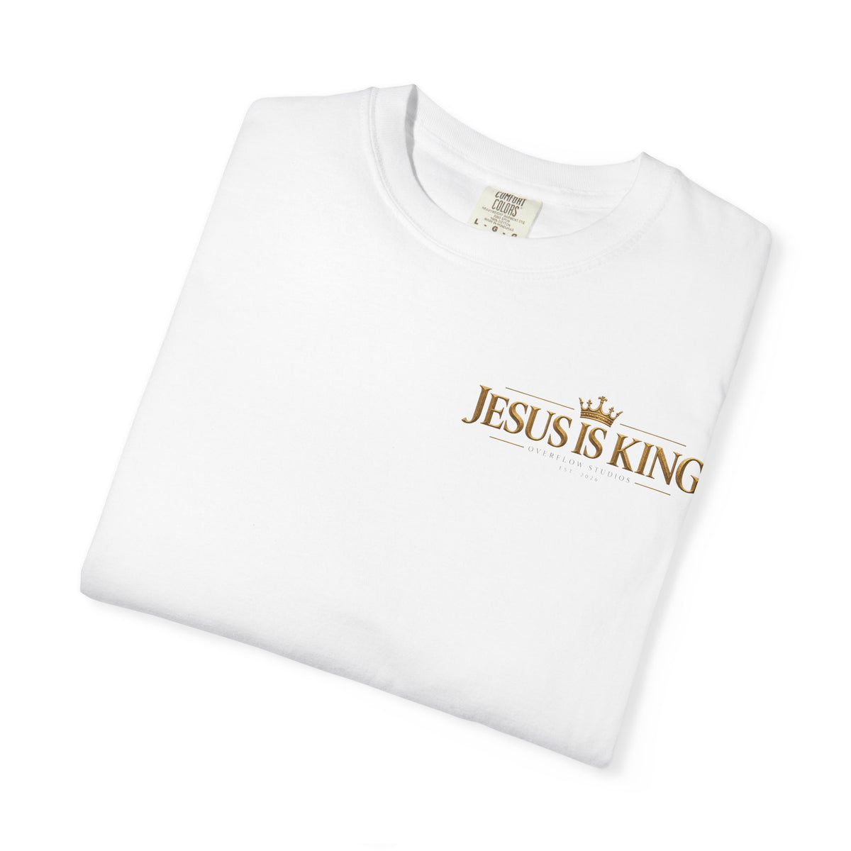 Jesus Is King Graphic T-Shirt — Christian Cross Faith Tee