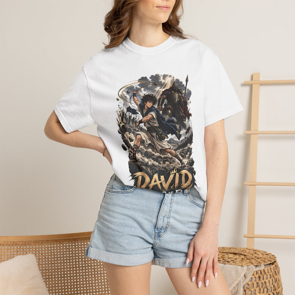 DAVID: WARRIOR OF FAITH // PREMIUM HEAVYWEIGHT GRAPHIC TEE