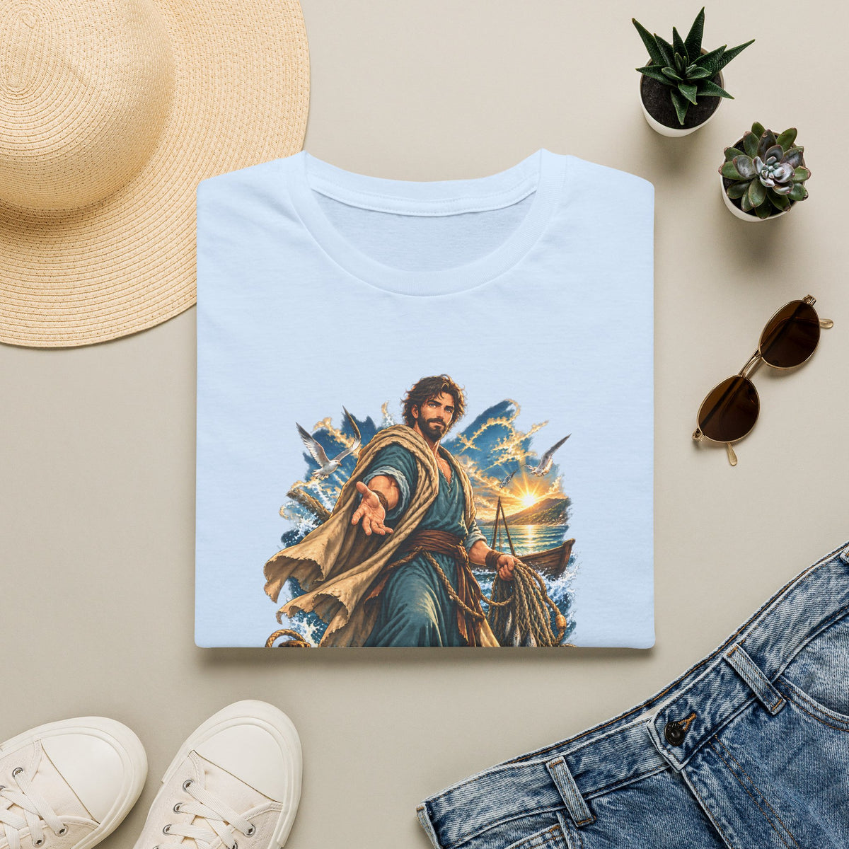 Andrew Fisher of Men T-Shirt — Religious Saint Graphic Tee