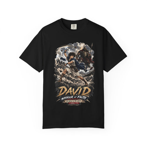DAVID: WARRIOR OF FAITH // PREMIUM HEAVYWEIGHT GRAPHIC TEE