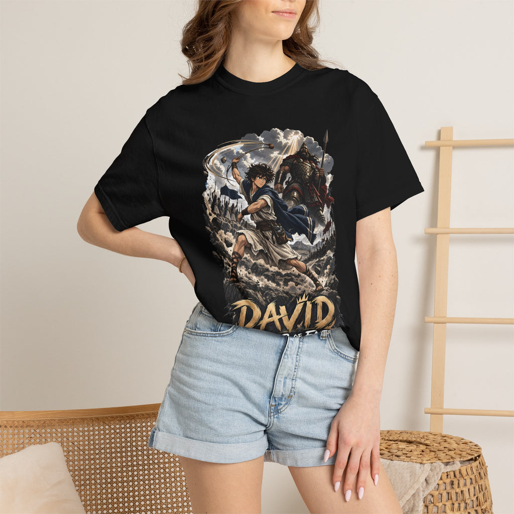 DAVID: WARRIOR OF FAITH // PREMIUM HEAVYWEIGHT GRAPHIC TEE