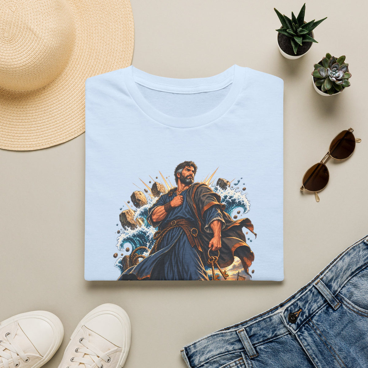 Peter The Rock Graphic T-Shirt — Inspirational Biblical Faith Tee