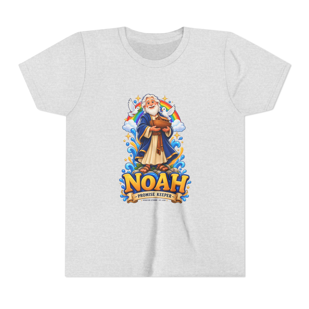 Noah Promise Keeper Youth T‑Shirt – Cute Biblical Kids Tee with Ark Design