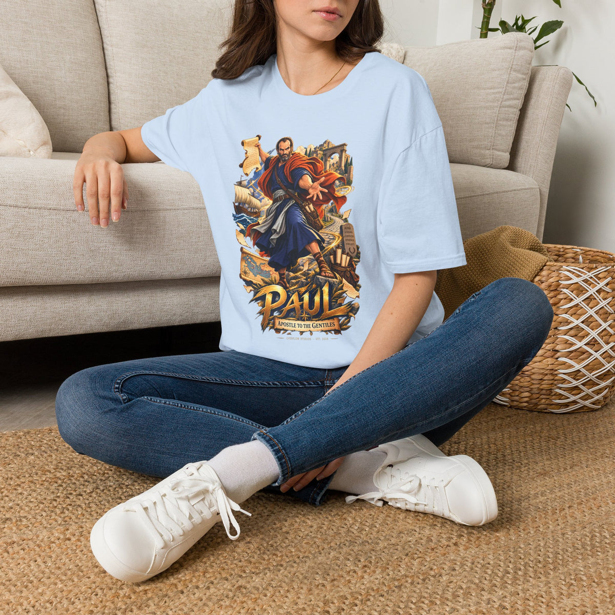 Paul Apostle Graphic T-Shirt — Vintage Biblical Illustration Tee