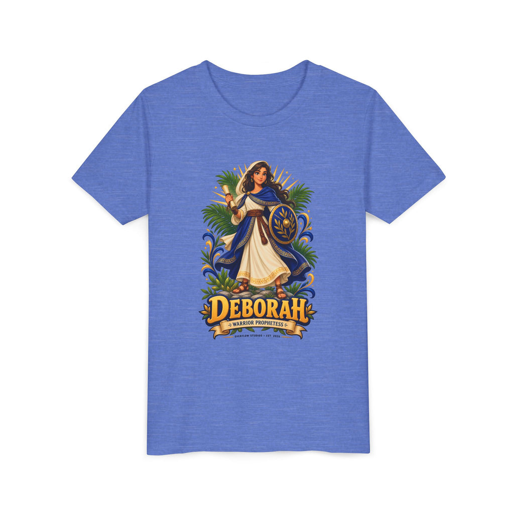 Deborah Biblical Heroine Youth Tee — "Deborah" Illustrated Name Shirt