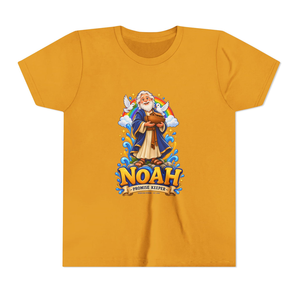 Noah Promise Keeper Youth T‑Shirt – Cute Biblical Kids Tee with Ark Design